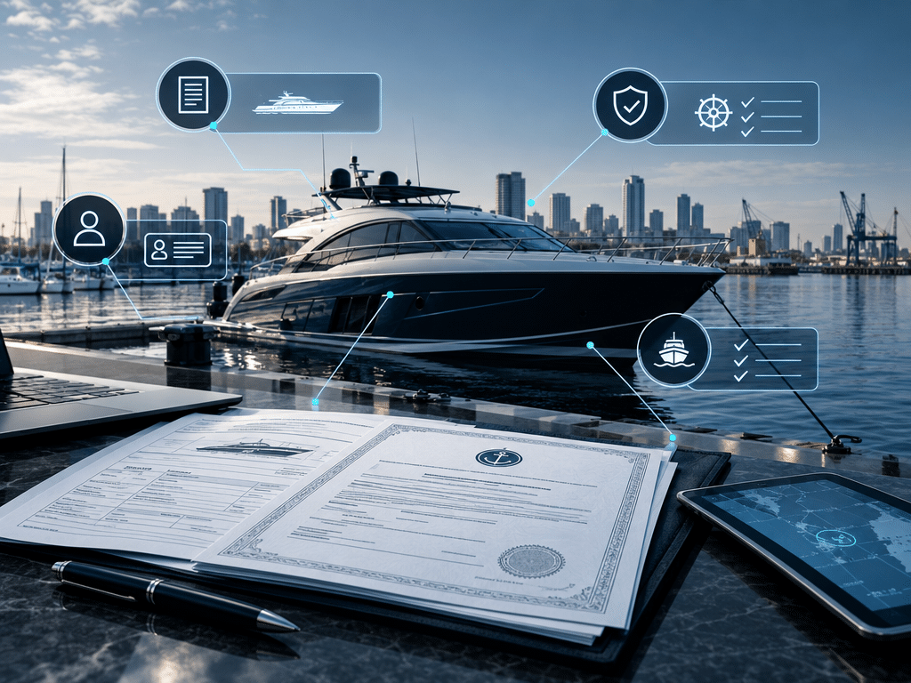 Compliance and operating controls for boat registration in Argentina