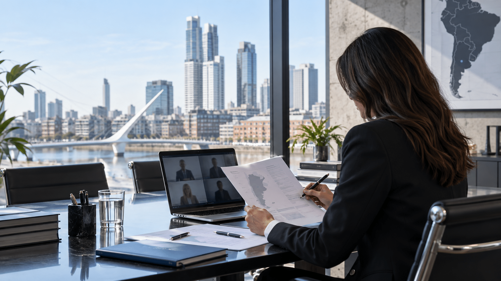 Professional office building for foreign business support in Argentina