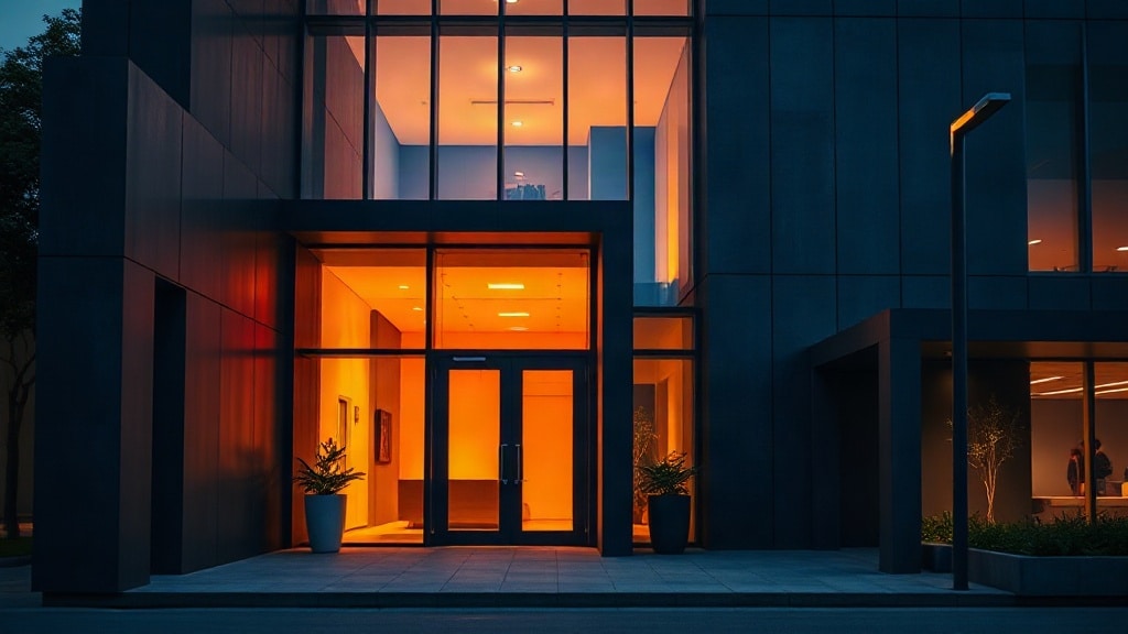 Modern Argentine corporate entrance for a foreign company branch